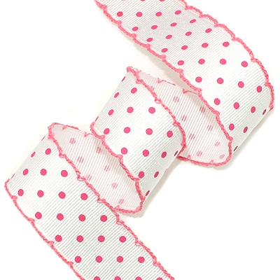 흰색/핑크(땡땡이피코트)