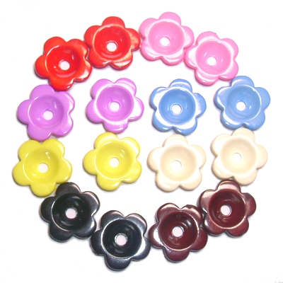 18mm 지당 ♣꽃캡(10개)