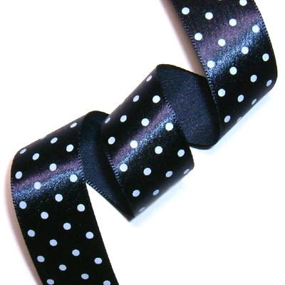 곤색/흰색(공단땡땡이)