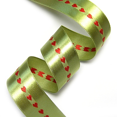 카키/빨강(하트자수 공단)