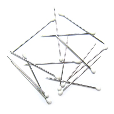 화이트 시침핀(100개가량)