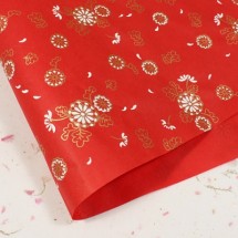 빨강색/민들레(무늬한지)