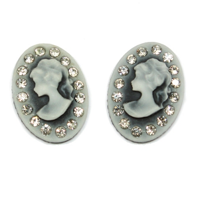 보석 귀여운여인 까메오 13*18(검정)