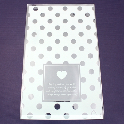 흰색땡땡이10장(OPP비닐)