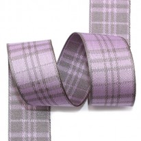 연보라/회색 고급체크(자카드)