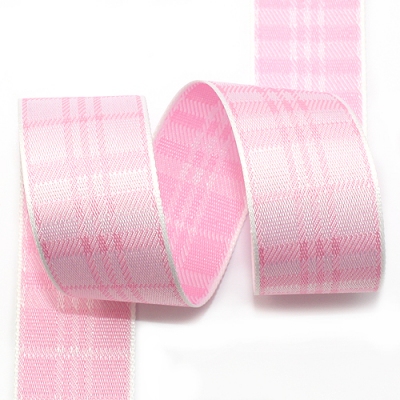 핑크/연핑 고급체크(자카드)