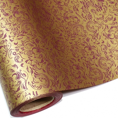 자주/금색 메탈릭드레곤(롤포장지)