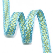 옥색/노랑 V무늬(자카드)-062