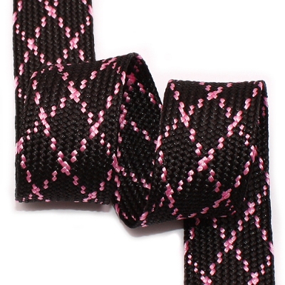 검정/핑크 다이아몬드(자카드)-073