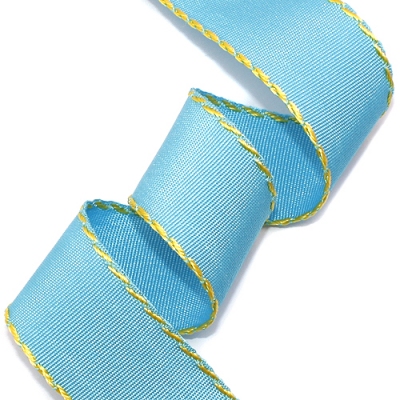 옥색/노랑(사선스티치)