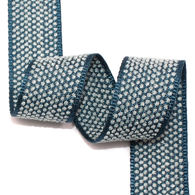 군청/민트 엠보샤넬리본(자카드)-95a