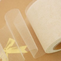 아이보리/펄망사(원단리본)