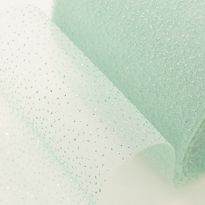 옥색/안개펄쉬폰(원단리본)