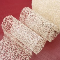 아이보리/거미망사(원단리본)