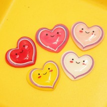 스마일하트(플라스틱장식)D2-10