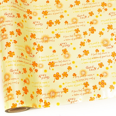 연노랑/네잎클로버(⅔롤증착지)