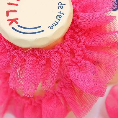 꽃체리/땡땡이망사(주름레이스)