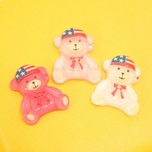 국기두건곰(플라스틱장식)D1-9