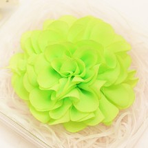 형광연두/다알라아꽃(원단장식)