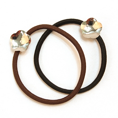 15mm실버꽃캡판 민자링 링고무줄(한개)