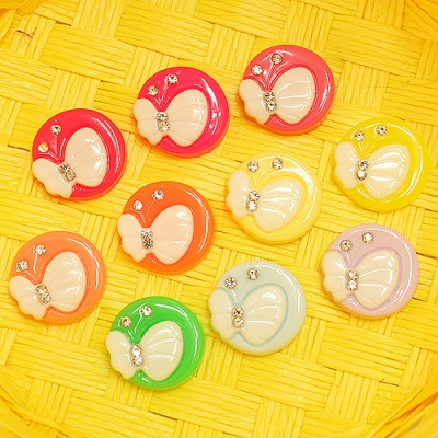 원형나비(플라스틱장식)D3-9