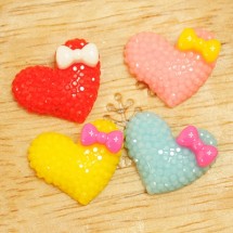 (小)블링블링 하트(플라스틱장식)C3-8