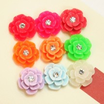 큐빅 유광장미(플라스틱장식)A4-3