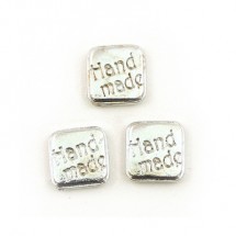 정사각 핸드메이드 데코/실버(금속장식)