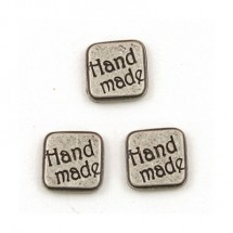 정사각 핸드메이드 데코/엔틱실버(금속장식)