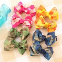 B124 큐티마름모 집게핀-한쌍(d.i.y 세트)