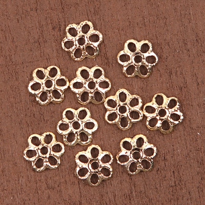 (大)T핀받침꽃-10개(금속장식)