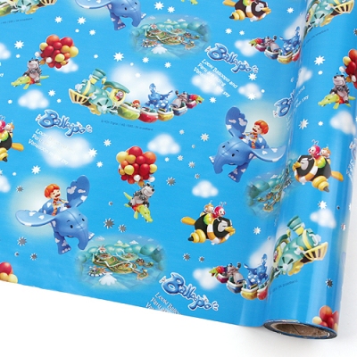 파랑/풍선코끼리 발루뽀(½롤증착지)