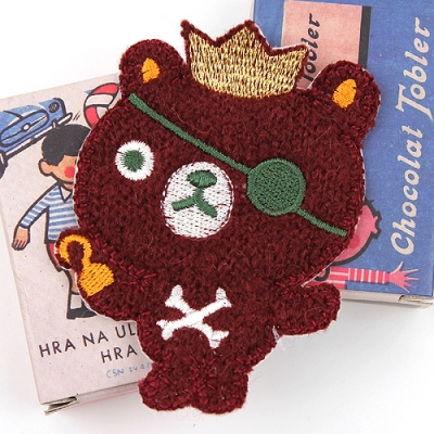 자주/니트 해적곰돌이(원단장식)