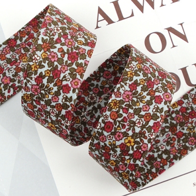 하늘/빨강 골덴큐티플라워(원단리본)