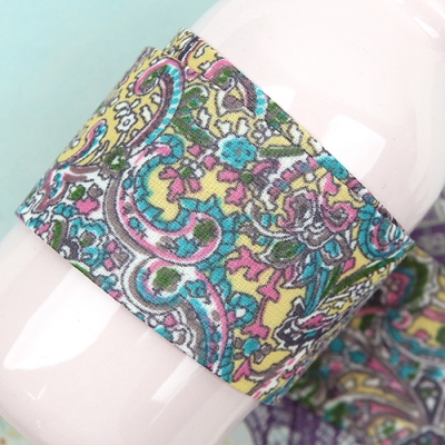 노랑/썸머 페이즐리(원단리본)