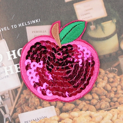 체리/(大)사과스팽글(와펜)