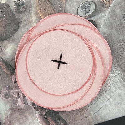 인디핑크/겹겹이 접시꽃(원단장식)