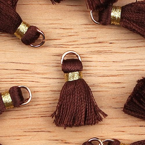 밤색/금실포인트 미니타슬