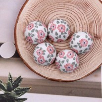 아이보리/나팔꽃다발(싸개단추)F4-3