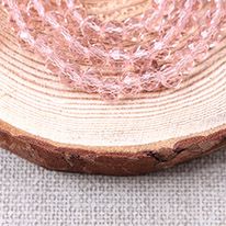 투명핑크색/NO.21(타원크리스탈)-1줄