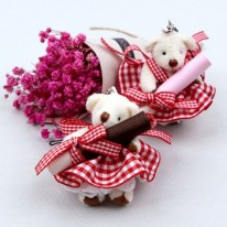 C120 빼빼로 곰 핸드폰고리(d.i.y 세트)