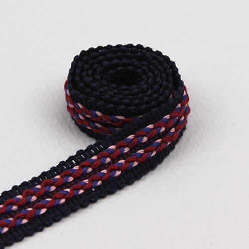 곤색/꽈배기트림(원단리본)