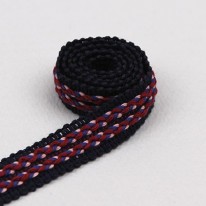 곤색/꽈배기트림(원단리본)