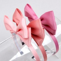 A255 무광펄 왕리본 헤어밴드(d.i.y 세트)