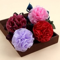 C333 메쉬오간디 카네이션 볼펜(d.i.y 세트)