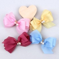 B305 매쉬오간디 진주별 집게핀(d.i.y 세트)