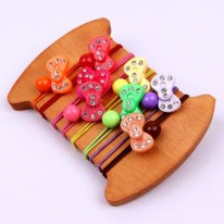 B364 큐빅리본 머리끈_한쌍(d.i.y 세트)