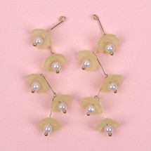 연노랑/진주초롱(금속장식)