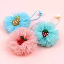 B370 큐빅과일 망사 머리끈(d.i.y 세트)