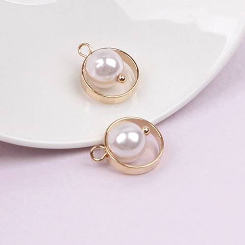 금속테두리 볼고리진주(금속장식)